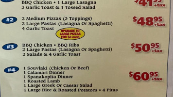 Rendezvous Restaurant menu