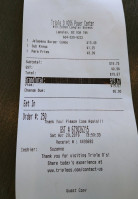 White Spot Triple O's Carta