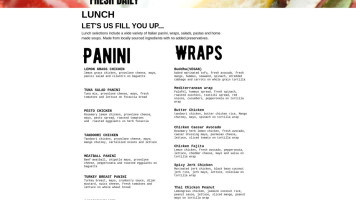 Pane from Heaven Cardápio