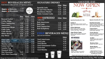 Pane from Heaven Cardápio