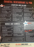 Coastal Waters Restaurant Carta