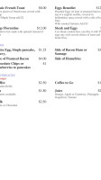 Bistro 26 menu
