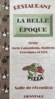 Labelle Epoque menu
