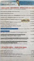 Labelle Epoque menu