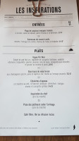 Bistro Pic Bois Taverne menu