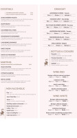 The King's Landing Grill menu
