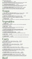 Gingergrass Thai And Vietnamese menu
