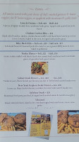 The Railside (chase Bc) menu