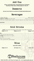 Treehouse menu