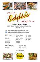 Eddie's Cuisine and Pizza menu