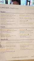 Lakeside Chophouse Carte
