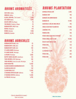 Barraca Rhumerie & Tapas Carta