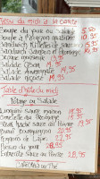 Auberge A La Fontaine Speisekarte