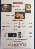 La Mer Rouge menu