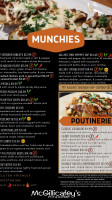Mcgillicafey's Pub Eatery menu