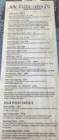 Mcgillicafey's Pub Eatery menu