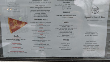 Papa Ed's Pizza More menu