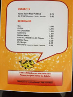 Danny's Fish Chips Cardápio