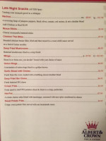 The Albert Crown Pub Carta