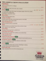 The Albert Crown Pub Carta