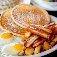 Stacked Pancake Breakfast House Cobourg food