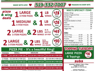 Mike's Pizza And Subs