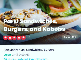 Parsi Premium Sandwiches, Burgers,kabobs