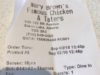 Mary Brown's Famous Chicken