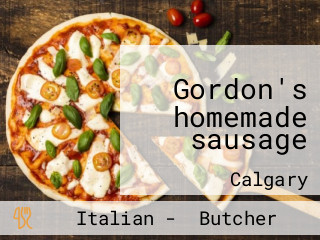 Gordon's homemade sausage