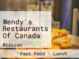 Wendy's Restaurants Of Canada