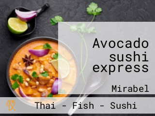 Avocado sushi express