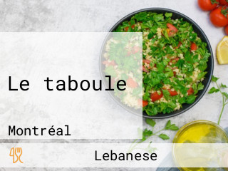 Le taboule