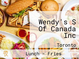 Wendy's S Of Canada Inc