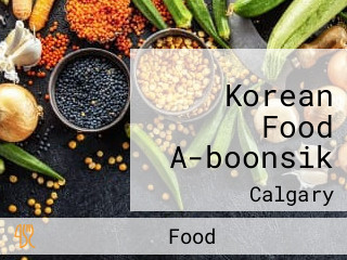 Korean Food A-boonsik